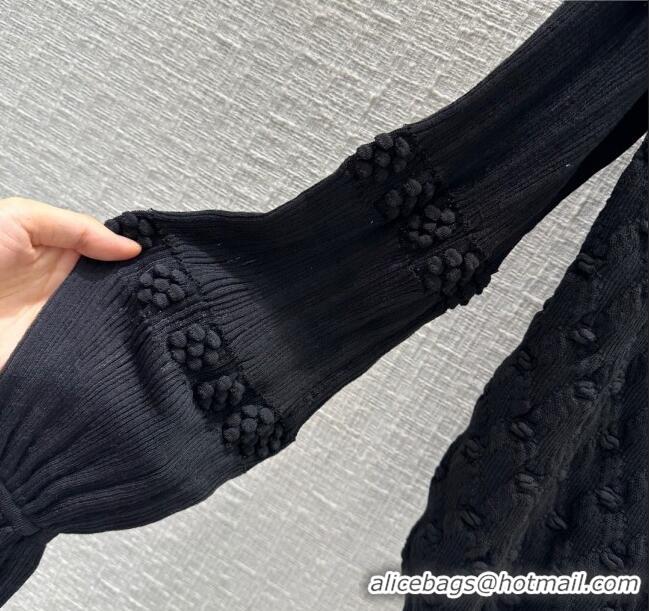 Unique Grade Chanel Knit Cardigan CH042714 Black 2024