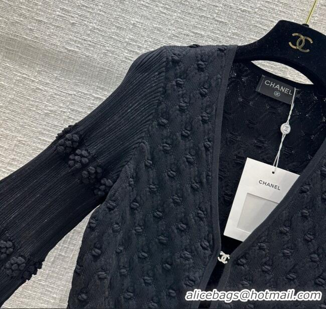 Unique Grade Chanel Knit Cardigan CH042714 Black 2024