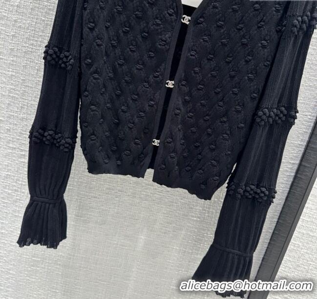 Unique Grade Chanel Knit Cardigan CH042714 Black 2024