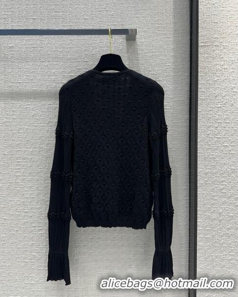 Unique Grade Chanel Knit Cardigan CH042714 Black 2024