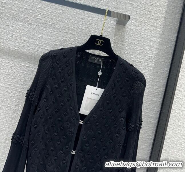 Unique Grade Chanel Knit Cardigan CH042714 Black 2024