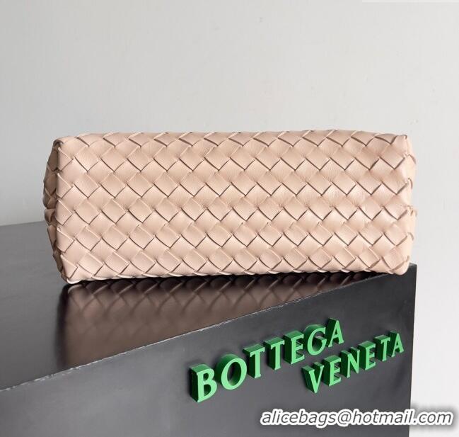 Promotional Bottega Veneta Medium Andiamo Top Handle Bag in Intrecciato Leather 743572 Nude Pink 2024