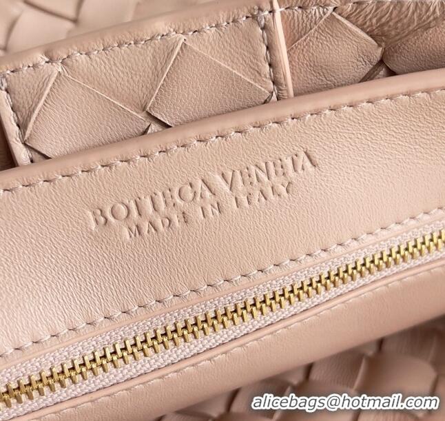 Promotional Bottega Veneta Medium Andiamo Top Handle Bag in Intrecciato Leather 743572 Nude Pink 2024