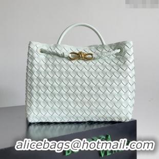 Trendy Design Bottega Veneta Medium Andiamo Top Handle Bag in Intrecciato Leather 743572 Mint Green 2024