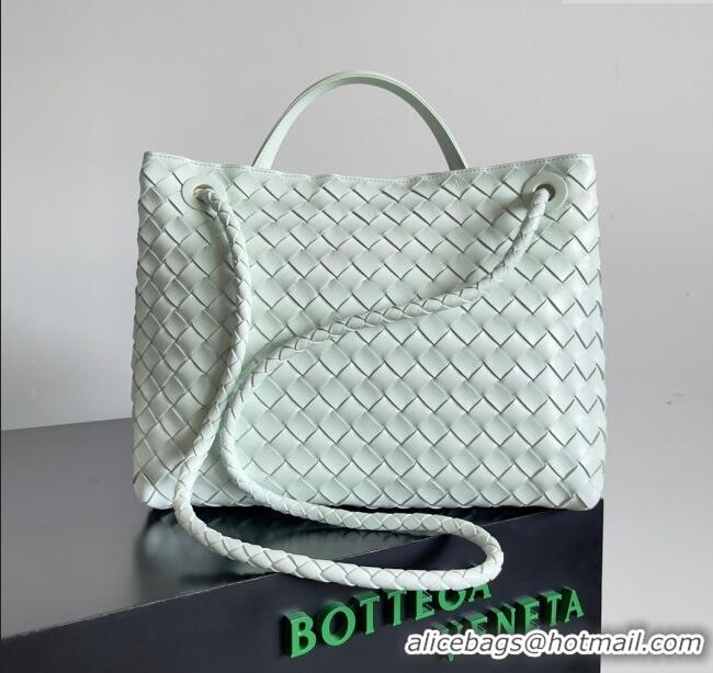 Trendy Design Bottega Veneta Medium Andiamo Top Handle Bag in Intrecciato Leather 743572 Mint Green 2024