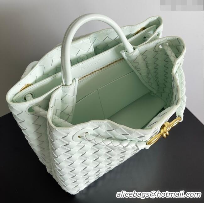 Trendy Design Bottega Veneta Medium Andiamo Top Handle Bag in Intrecciato Leather 743572 Mint Green 2024