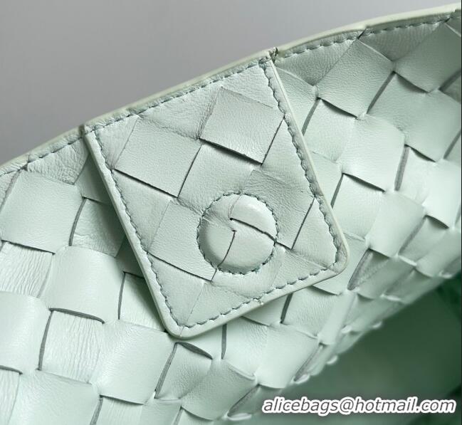 Trendy Design Bottega Veneta Medium Andiamo Top Handle Bag in Intrecciato Leather 743572 Mint Green 2024