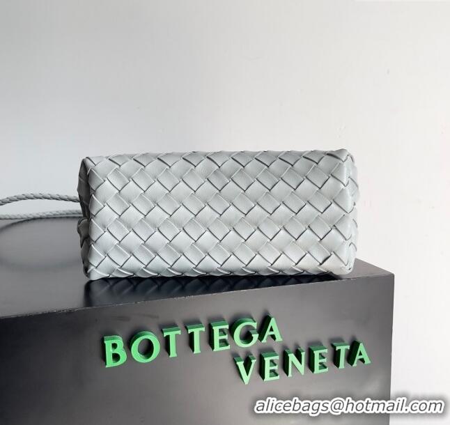 Most Popular Bottega Veneta Small Andiamo Top Handle Bag in Intrecciato Leather 743568 Agate Grey 2023