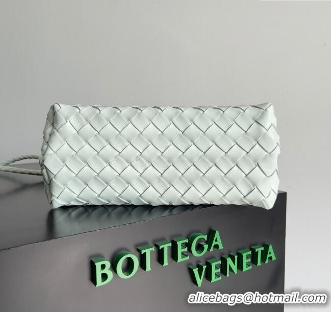 Top Design Bottega Veneta Small Andiamo Top Handle Bag in Intrecciato Leather 743568 Mint Green 2024