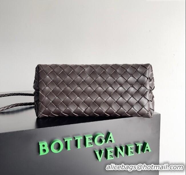 Popular Style Bottega Veneta Small Andiamo Top Handle Bag in Intrecciato Leather 743568 Fondant Brown 2024