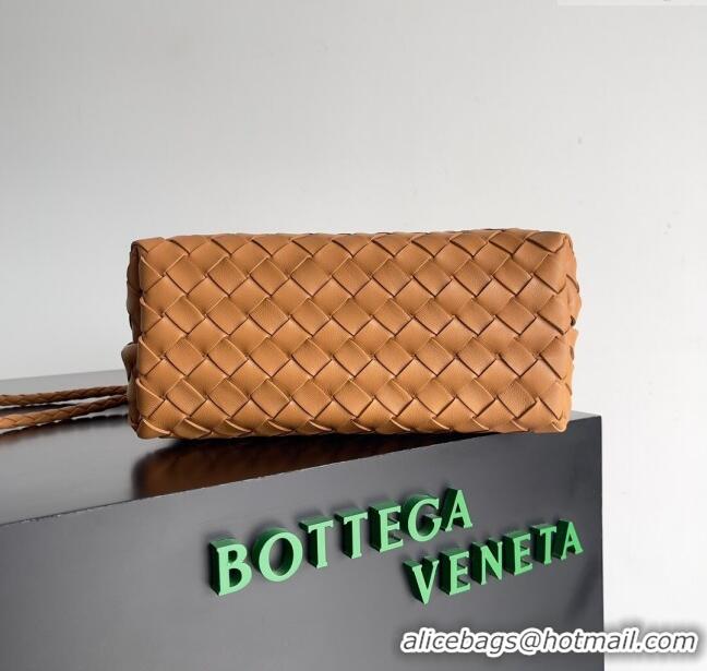 Top Quality Bottega Veneta Small Andiamo Top Handle Bag in Intrecciato Leather 743568 Brown 2024