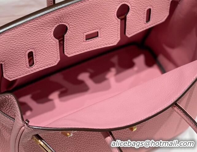 Top Quality Hermes Birkin 30cm Bag in Togo Leather 1228 Cream Pink