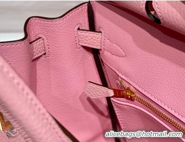 Top Quality Hermes Birkin 30cm Bag in Togo Leather 1228 Cream Pink