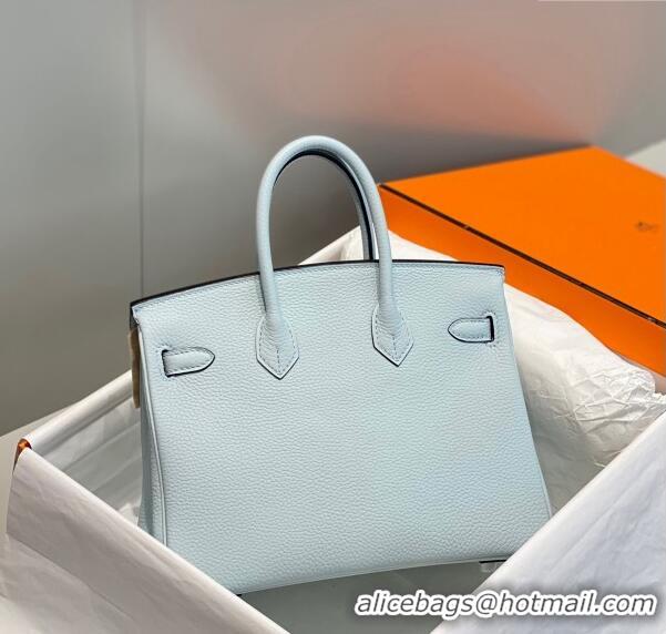 Buy Inexpensive Hermes Birkin 25cm Bag in Togo Leather 1227 Grail Blue