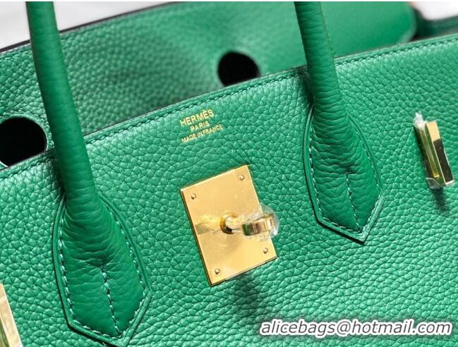 Buy Discount Hermes Birkin 25cm Bag in Togo Leather 1227 Emerald Green