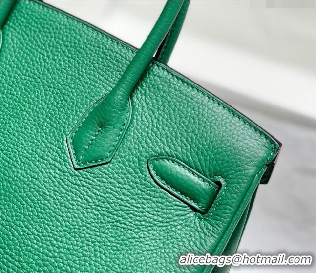 Buy Discount Hermes Birkin 25cm Bag in Togo Leather 1227 Emerald Green