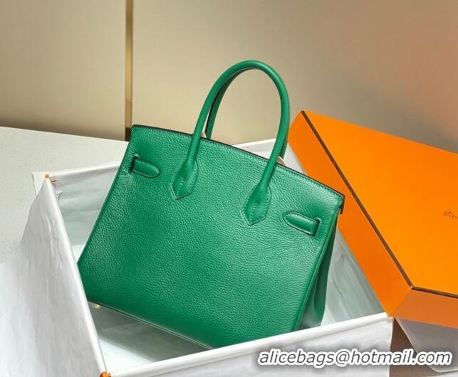 Buy Discount Hermes Birkin 25cm Bag in Togo Leather 1227 Emerald Green