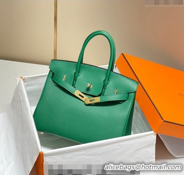 Buy Discount Hermes Birkin 25cm Bag in Togo Leather 1227 Emerald Green