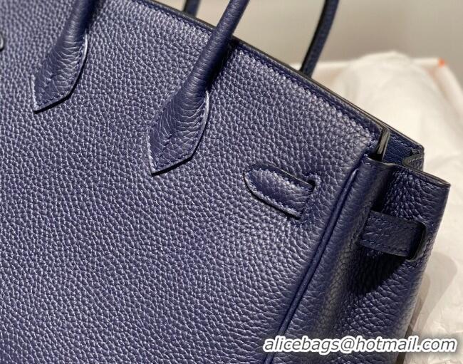 Lower Price Hermes Birkin 25cm Bag in Togo Leather 1227 Deep Blue