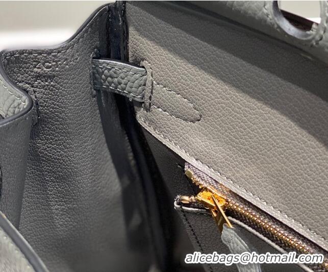 Top Grade Hermes Birkin 25cm Bag in Togo Leather 1227 Cloud Grey