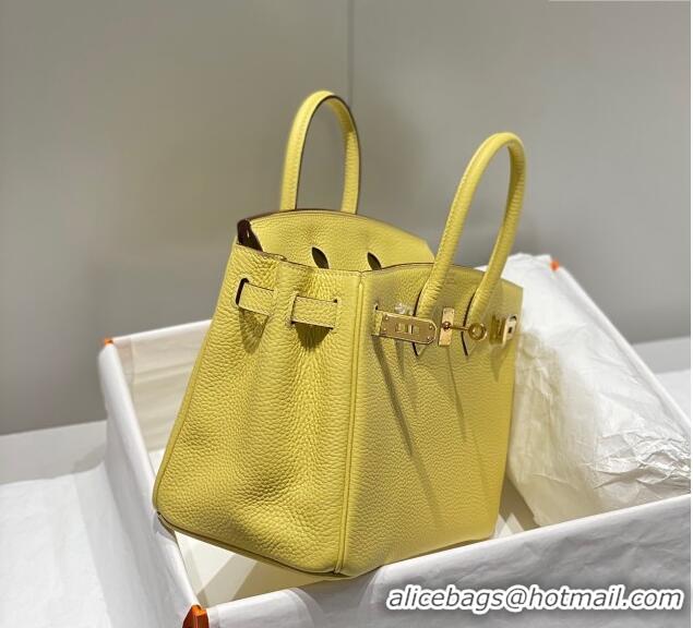 Grade Discount Hermes Birkin 25cm Bag in Togo Leather 1227 Chick Yellow 2023