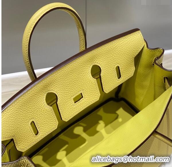 Grade Discount Hermes Birkin 25cm Bag in Togo Leather 1227 Chick Yellow 2023