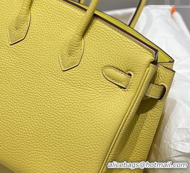 Grade Discount Hermes Birkin 25cm Bag in Togo Leather 1227 Chick Yellow 2023