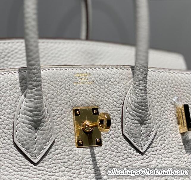 Good Product Hermes Birkin 25cm Bag in Togo Leather 1227 Pearl Grey