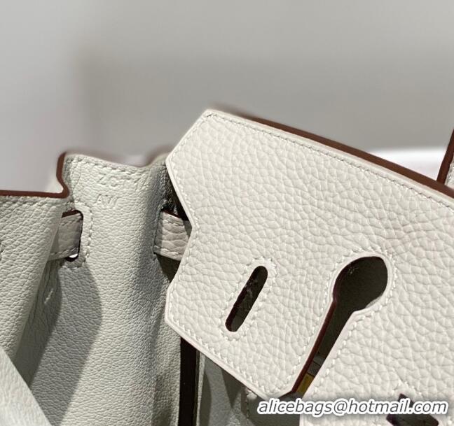 Good Product Hermes Birkin 25cm Bag in Togo Leather 1227 Pearl Grey