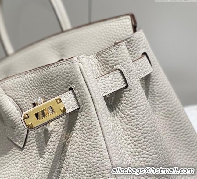 Good Product Hermes Birkin 25cm Bag in Togo Leather 1227 Pearl Grey