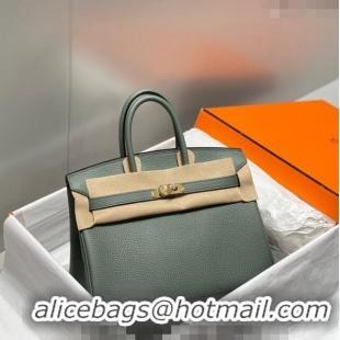 New Fashion Hermes Birkin 25cm Bag in Togo Leather 1227 Almond Green