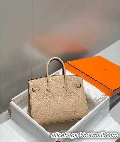 Most Popular Hermes Birkin 25cm Bag in Togo Leather 1227 Coat Beige