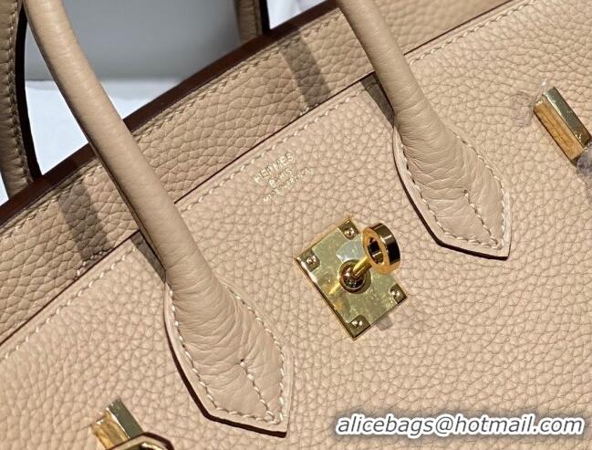 Most Popular Hermes Birkin 25cm Bag in Togo Leather 1227 Coat Beige