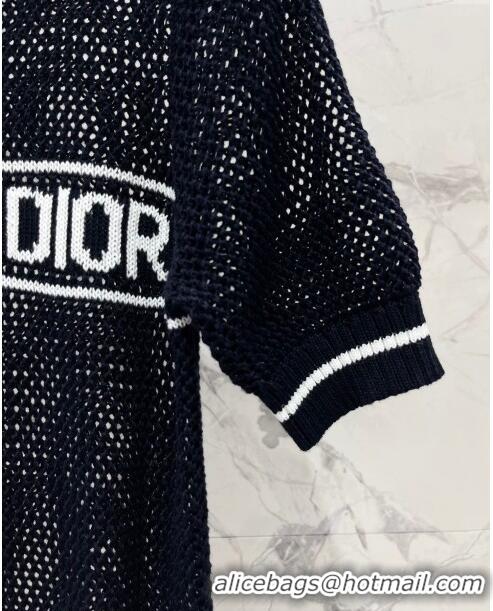 ​Good Taste Dior Knit Short-sleeved Sweater D043007 Black 2024