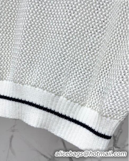 ​Good Product Dior Knit Short-sleeved Sweater D043008 White 2024