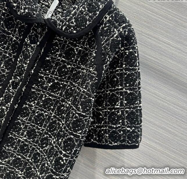 Good Quality Dior Knit Cardigan D043009 Black 2024