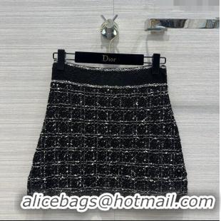 Low Cost Design Dior Knit Skirt D043013 Black 2024