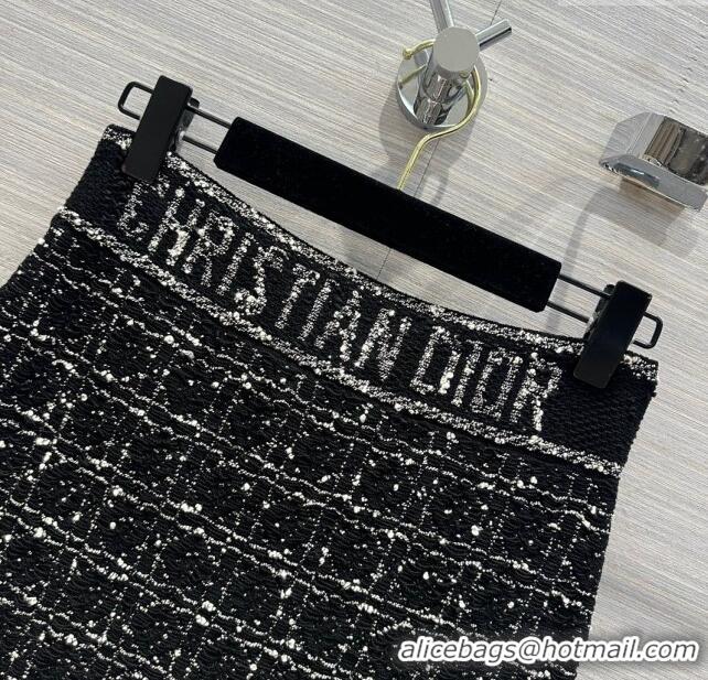 Low Cost Design Dior Knit Skirt D043013 Black 2024