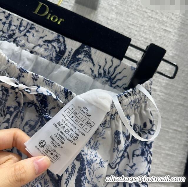 Buy Cheapest Dior Pants D043010 Blue 2024