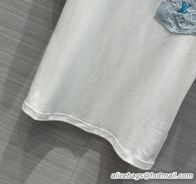 Promotional Louis Vuitton Cotton T-shirt LV043021 White 2024