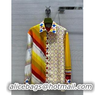 Top Grade Gucci Silk Shirt LV043023 Multicolor 2024