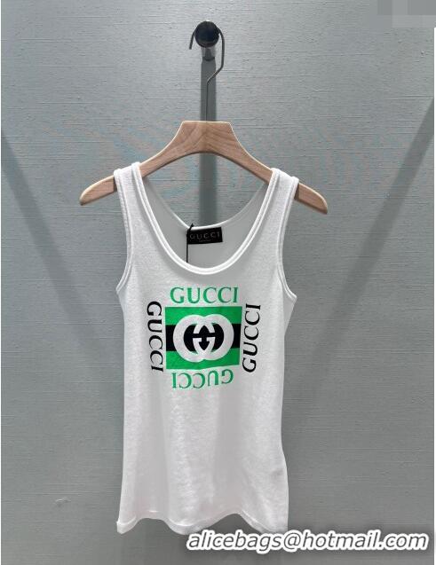 Famous Brand Gucci Vest G043028 White/Green 2024