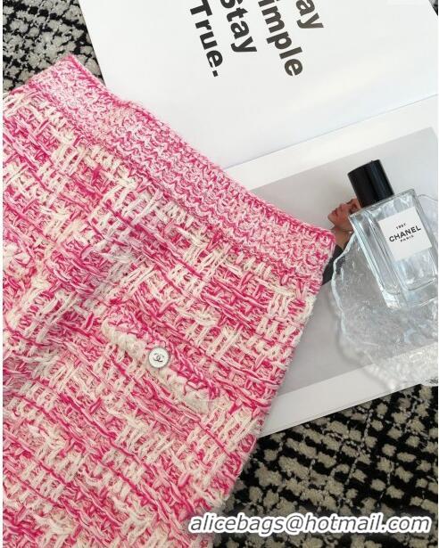 Well Crafted Chanel Knit Skirt CH043030 Pink 2024