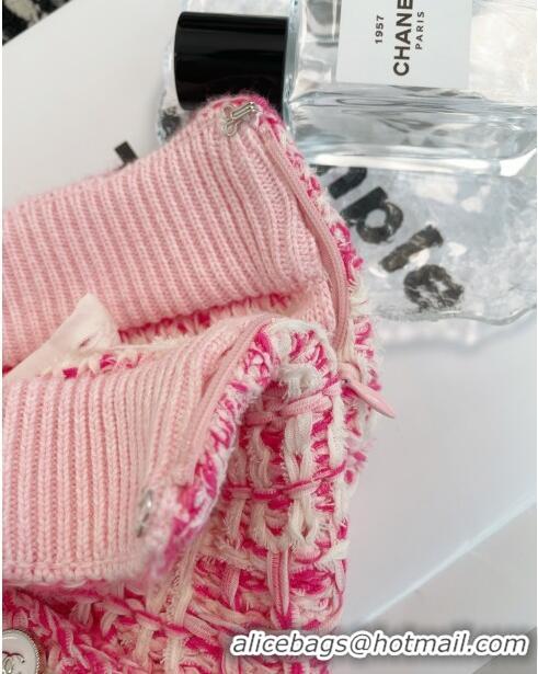 Well Crafted Chanel Knit Skirt CH043030 Pink 2024