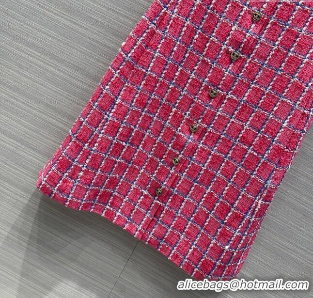 Well Crafted Chanel Tweed Dress CH043037 Pink 2024