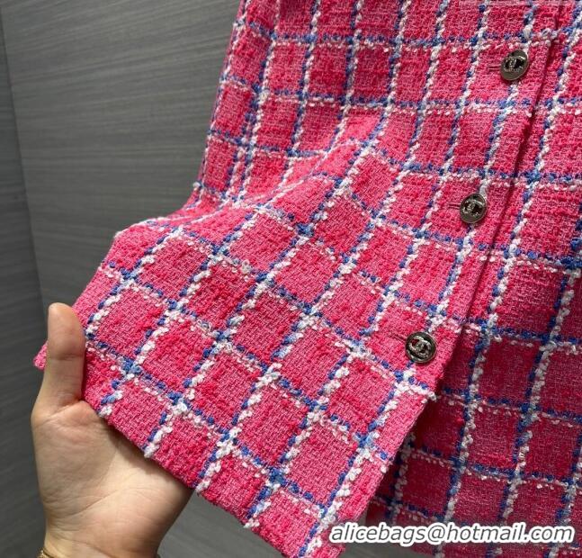 Well Crafted Chanel Tweed Dress CH043037 Pink 2024