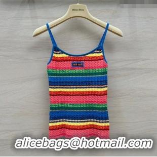 Reasonable Price Miu Miu Knit Vest CH043040 Multicolor 2024