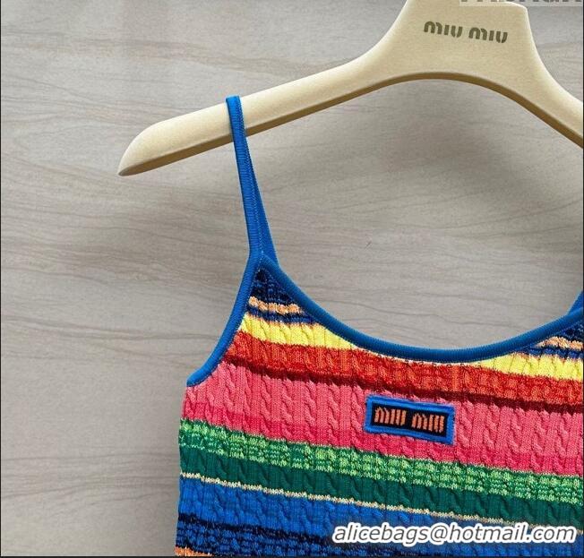 Reasonable Price Miu Miu Knit Vest CH043040 Multicolor 2024