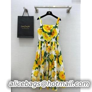 Top Grade Dolce & Gabbana Dress DG043038 Yellow 2024