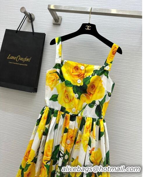 Top Grade Dolce & Gabbana Dress DG043038 Yellow 2024